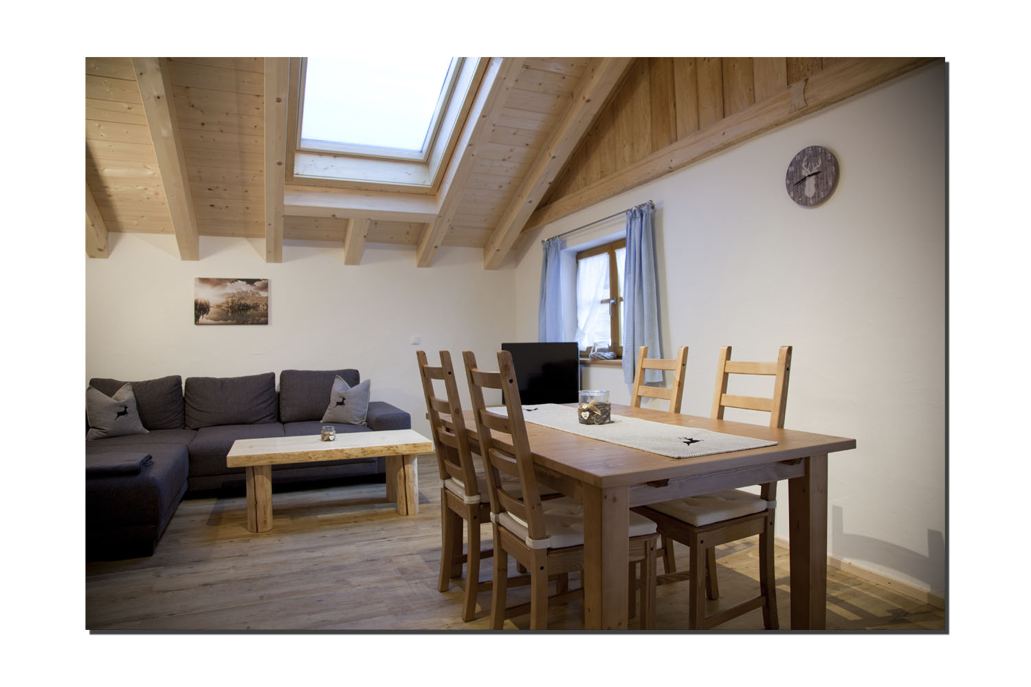 Wohnbereich Ferienwohnung Huber Grainau